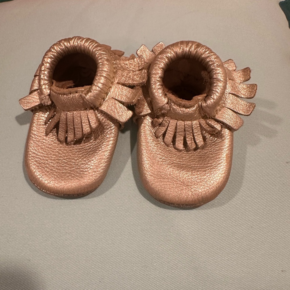 Freshly picked Rose Gold Moccs size 2